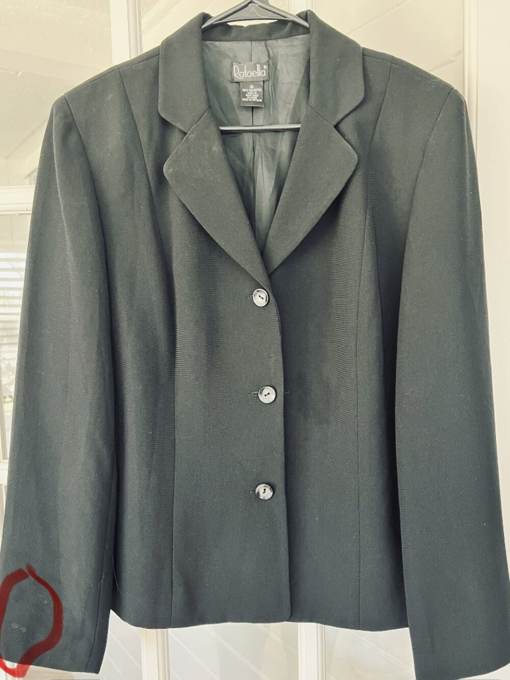 Rafaella Classic Black Blazer – Smart & Versatile - Size 16 - All Seasons